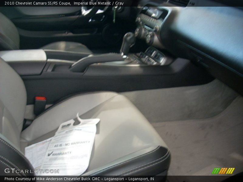 Imperial Blue Metallic / Gray 2010 Chevrolet Camaro SS/RS Coupe