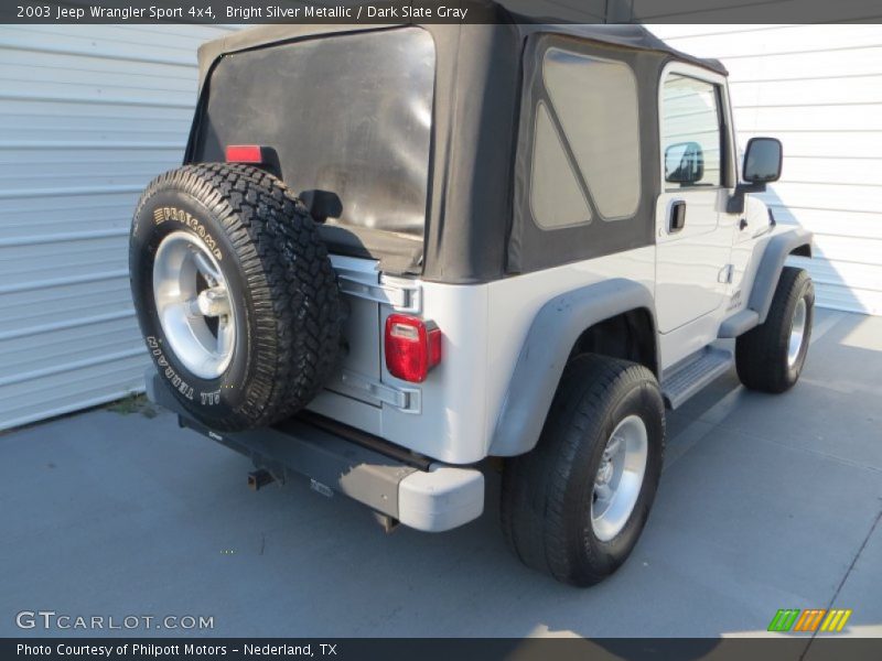 Bright Silver Metallic / Dark Slate Gray 2003 Jeep Wrangler Sport 4x4