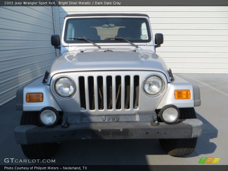 Bright Silver Metallic / Dark Slate Gray 2003 Jeep Wrangler Sport 4x4