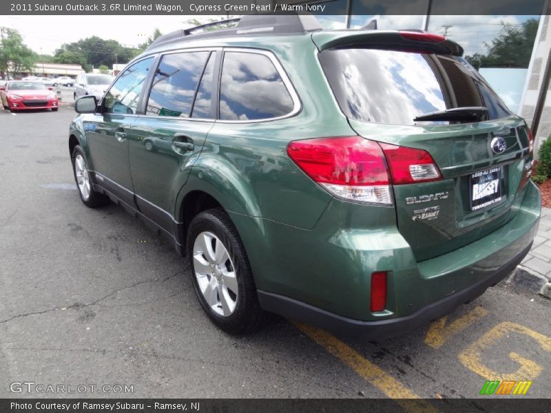 Cypress Green Pearl / Warm Ivory 2011 Subaru Outback 3.6R Limited Wagon