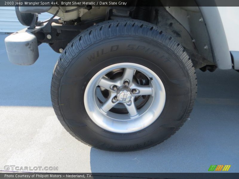 Bright Silver Metallic / Dark Slate Gray 2003 Jeep Wrangler Sport 4x4