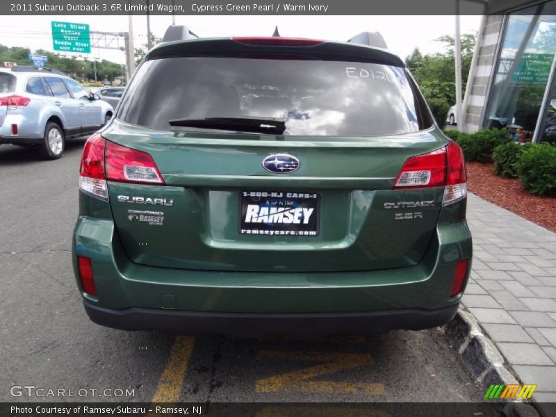 Cypress Green Pearl / Warm Ivory 2011 Subaru Outback 3.6R Limited Wagon
