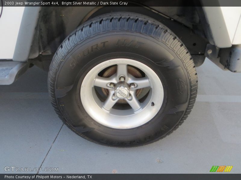 Bright Silver Metallic / Dark Slate Gray 2003 Jeep Wrangler Sport 4x4