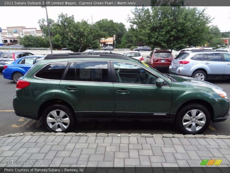 Cypress Green Pearl / Warm Ivory 2011 Subaru Outback 3.6R Limited Wagon