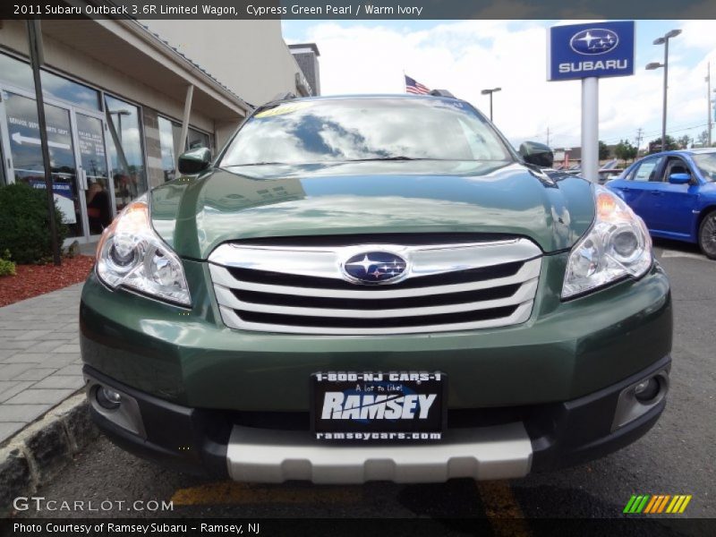 Cypress Green Pearl / Warm Ivory 2011 Subaru Outback 3.6R Limited Wagon