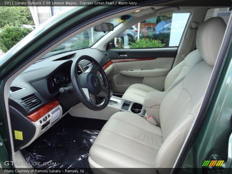 Cypress Green Pearl / Warm Ivory 2011 Subaru Outback 3.6R Limited Wagon