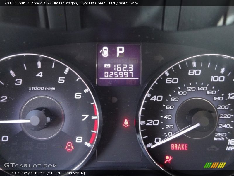 Cypress Green Pearl / Warm Ivory 2011 Subaru Outback 3.6R Limited Wagon