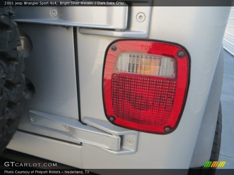 Bright Silver Metallic / Dark Slate Gray 2003 Jeep Wrangler Sport 4x4