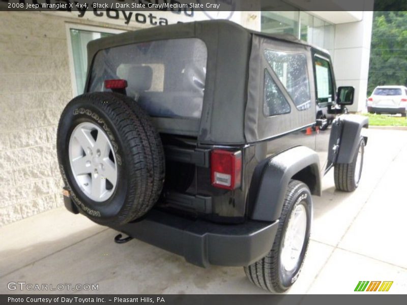 Black / Dark Slate Gray/Medium Slate Gray 2008 Jeep Wrangler X 4x4