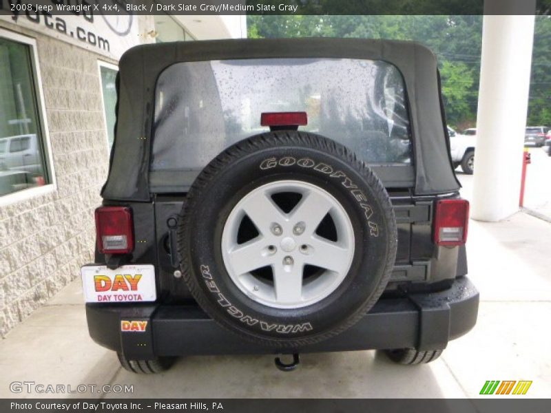 Black / Dark Slate Gray/Medium Slate Gray 2008 Jeep Wrangler X 4x4