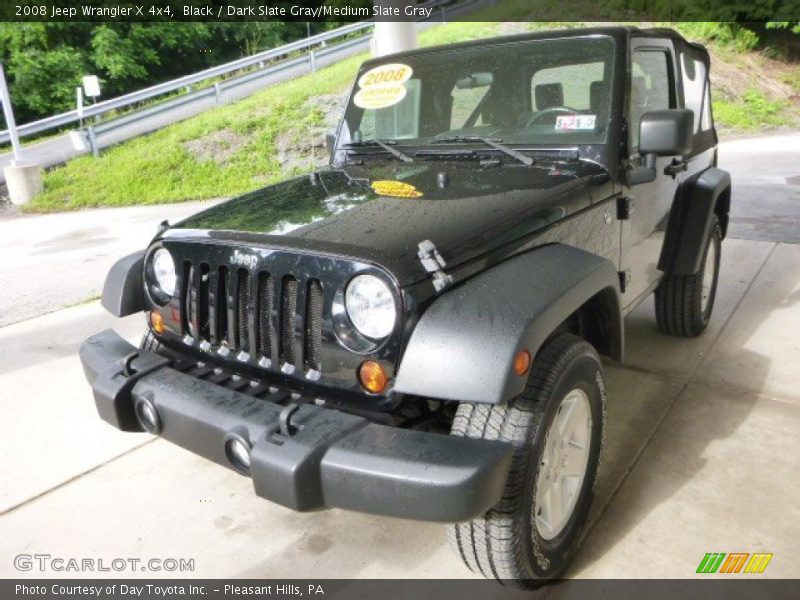 Black / Dark Slate Gray/Medium Slate Gray 2008 Jeep Wrangler X 4x4