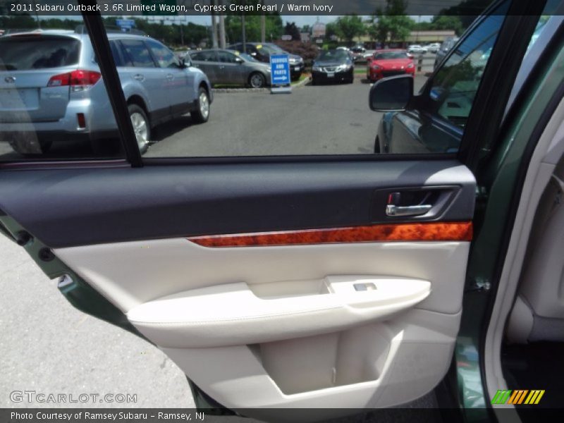 Cypress Green Pearl / Warm Ivory 2011 Subaru Outback 3.6R Limited Wagon
