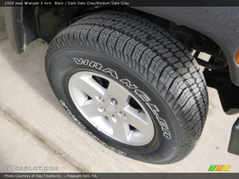 Black / Dark Slate Gray/Medium Slate Gray 2008 Jeep Wrangler X 4x4