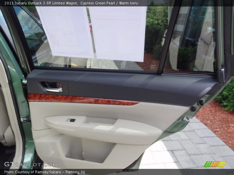 Cypress Green Pearl / Warm Ivory 2011 Subaru Outback 3.6R Limited Wagon