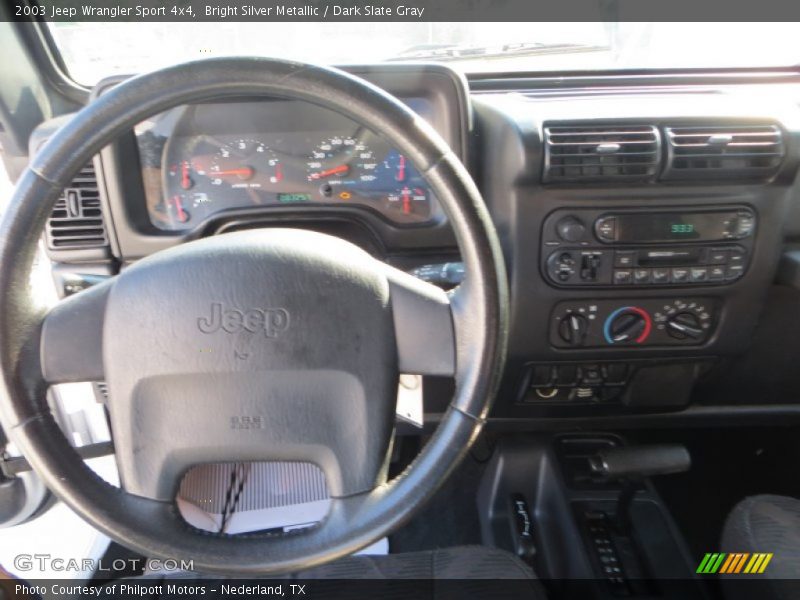 Bright Silver Metallic / Dark Slate Gray 2003 Jeep Wrangler Sport 4x4