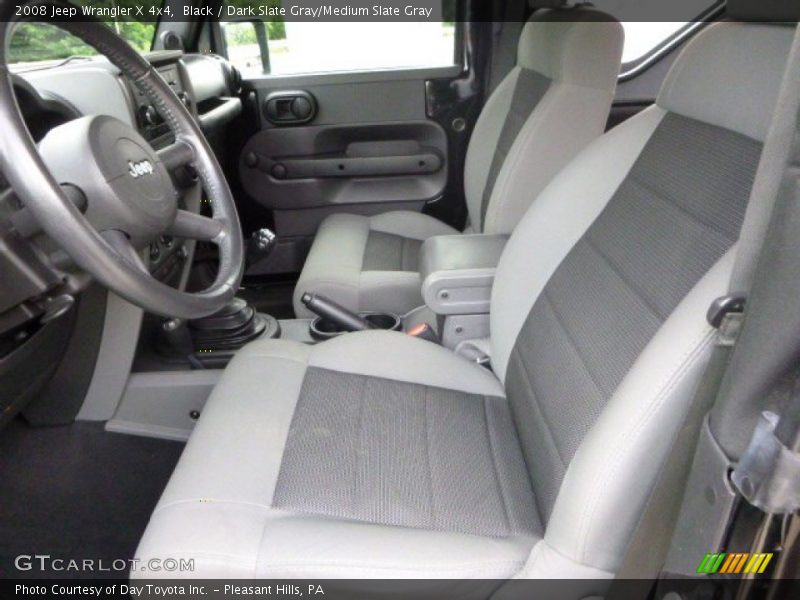 Black / Dark Slate Gray/Medium Slate Gray 2008 Jeep Wrangler X 4x4