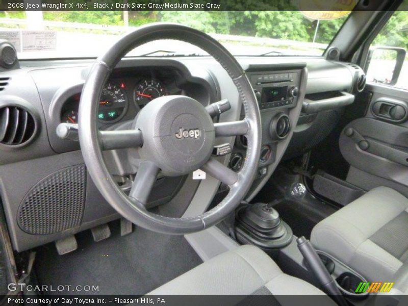 Black / Dark Slate Gray/Medium Slate Gray 2008 Jeep Wrangler X 4x4