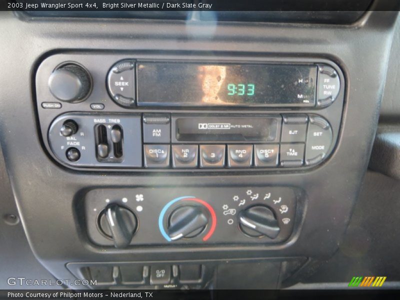 Bright Silver Metallic / Dark Slate Gray 2003 Jeep Wrangler Sport 4x4