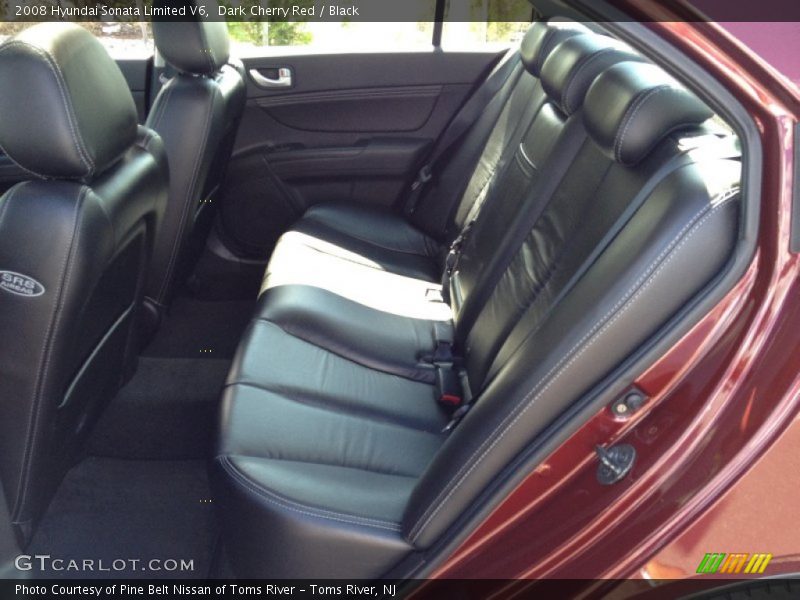 Dark Cherry Red / Black 2008 Hyundai Sonata Limited V6
