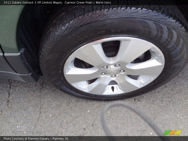 Cypress Green Pearl / Warm Ivory 2011 Subaru Outback 3.6R Limited Wagon