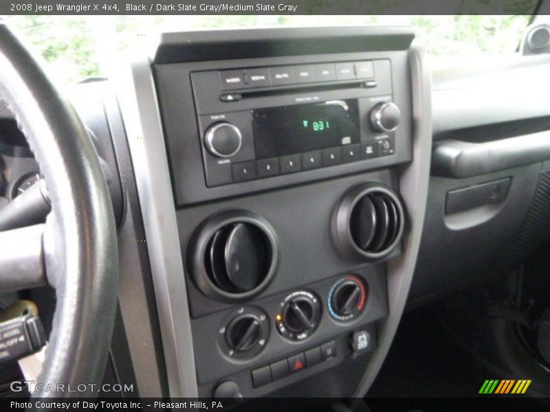 Black / Dark Slate Gray/Medium Slate Gray 2008 Jeep Wrangler X 4x4