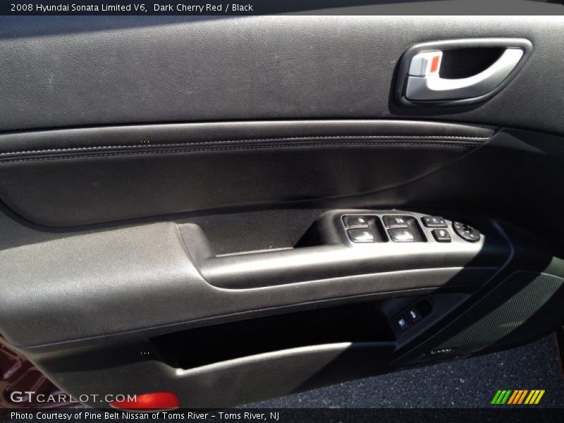 Dark Cherry Red / Black 2008 Hyundai Sonata Limited V6