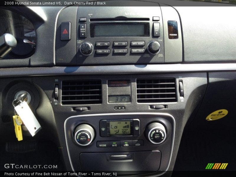 Dark Cherry Red / Black 2008 Hyundai Sonata Limited V6