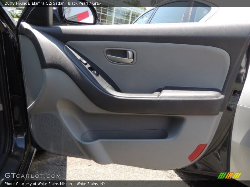 Black Pearl / Gray 2008 Hyundai Elantra GLS Sedan