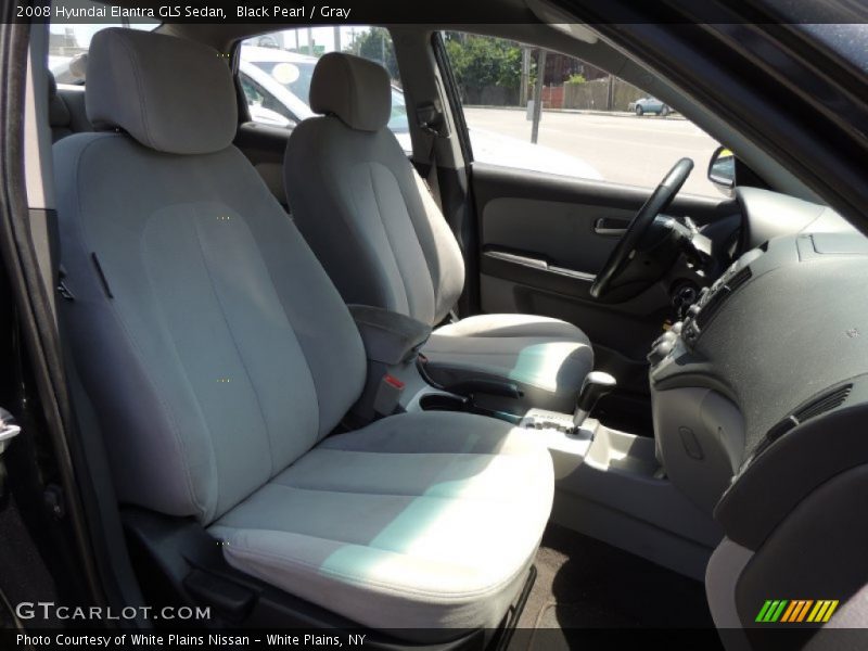 Black Pearl / Gray 2008 Hyundai Elantra GLS Sedan