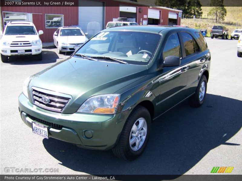 Ivy Green / Beige 2007 Kia Sorento LX