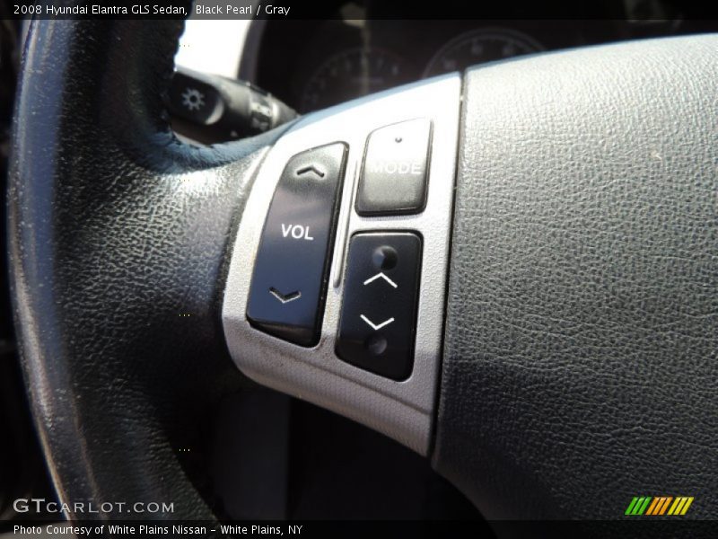 Black Pearl / Gray 2008 Hyundai Elantra GLS Sedan