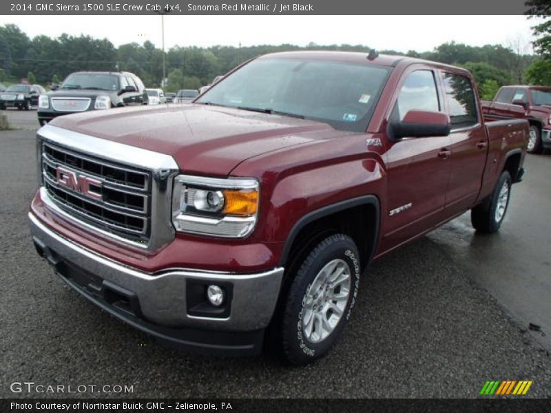 Sonoma Red Metallic / Jet Black 2014 GMC Sierra 1500 SLE Crew Cab 4x4