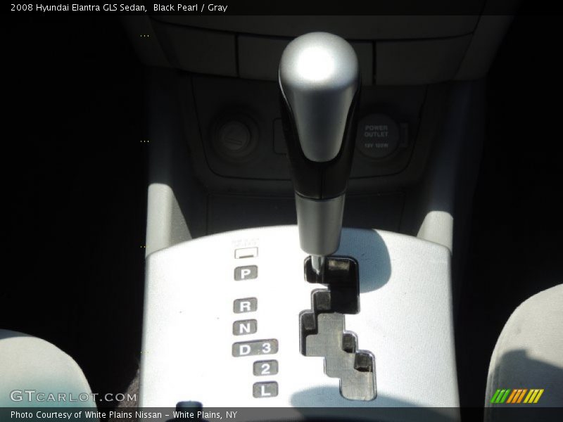 Black Pearl / Gray 2008 Hyundai Elantra GLS Sedan