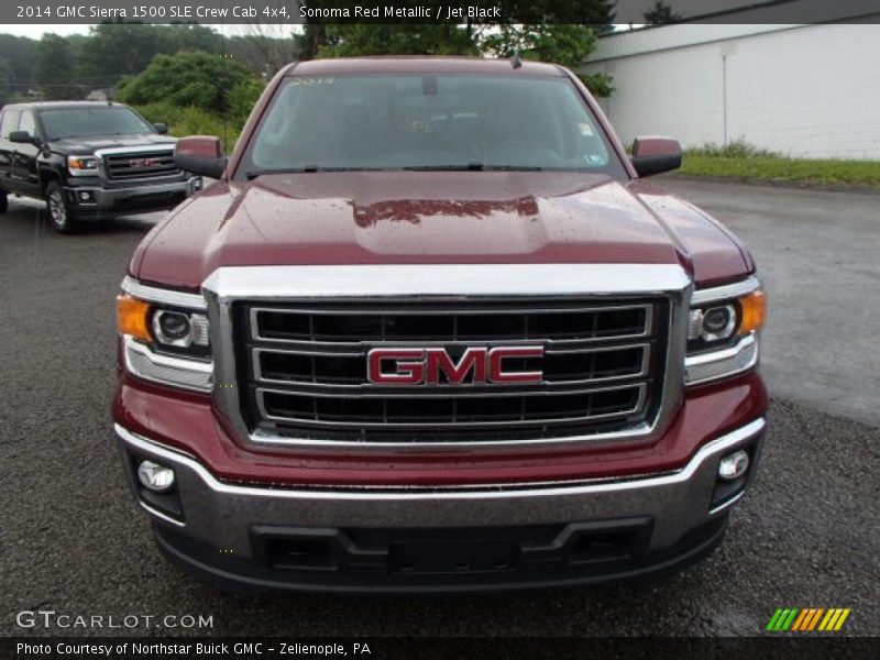 Sonoma Red Metallic / Jet Black 2014 GMC Sierra 1500 SLE Crew Cab 4x4