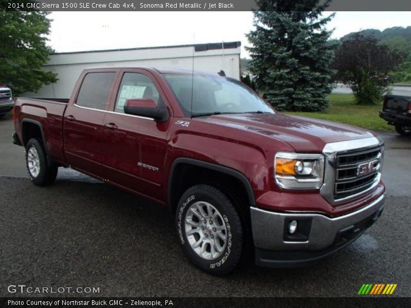 Sonoma Red Metallic / Jet Black 2014 GMC Sierra 1500 SLE Crew Cab 4x4