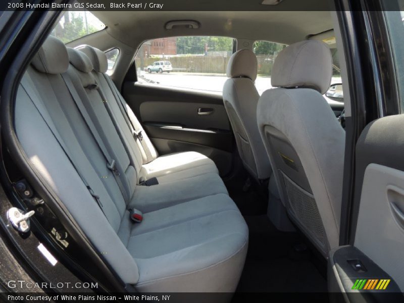 Black Pearl / Gray 2008 Hyundai Elantra GLS Sedan