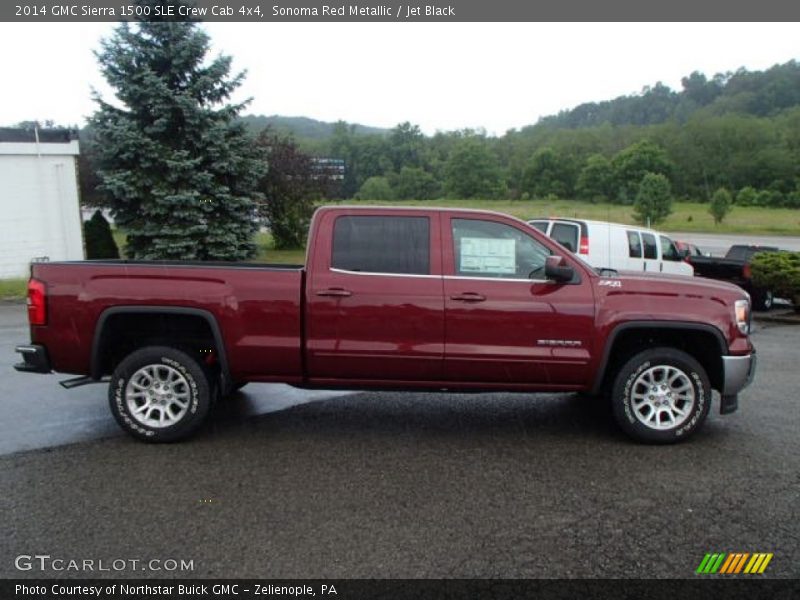 Sonoma Red Metallic / Jet Black 2014 GMC Sierra 1500 SLE Crew Cab 4x4