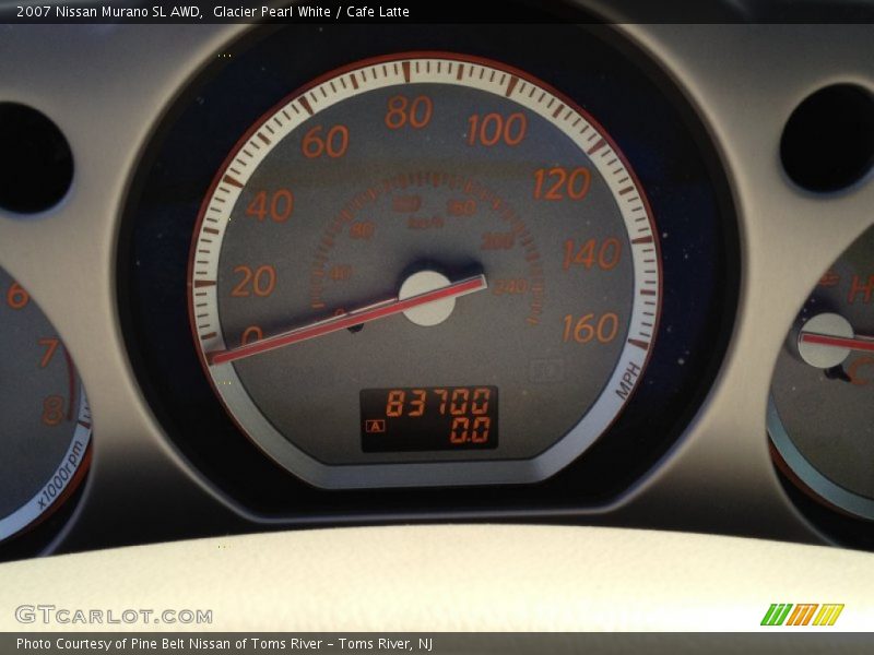 Glacier Pearl White / Cafe Latte 2007 Nissan Murano SL AWD