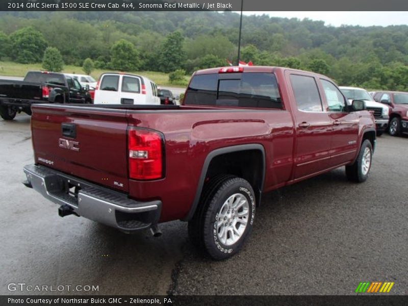 Sonoma Red Metallic / Jet Black 2014 GMC Sierra 1500 SLE Crew Cab 4x4