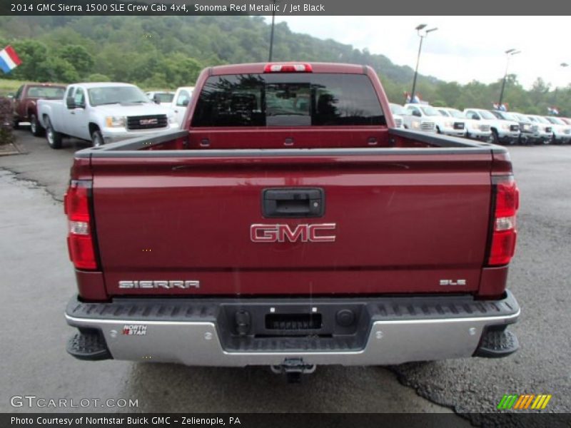 Sonoma Red Metallic / Jet Black 2014 GMC Sierra 1500 SLE Crew Cab 4x4