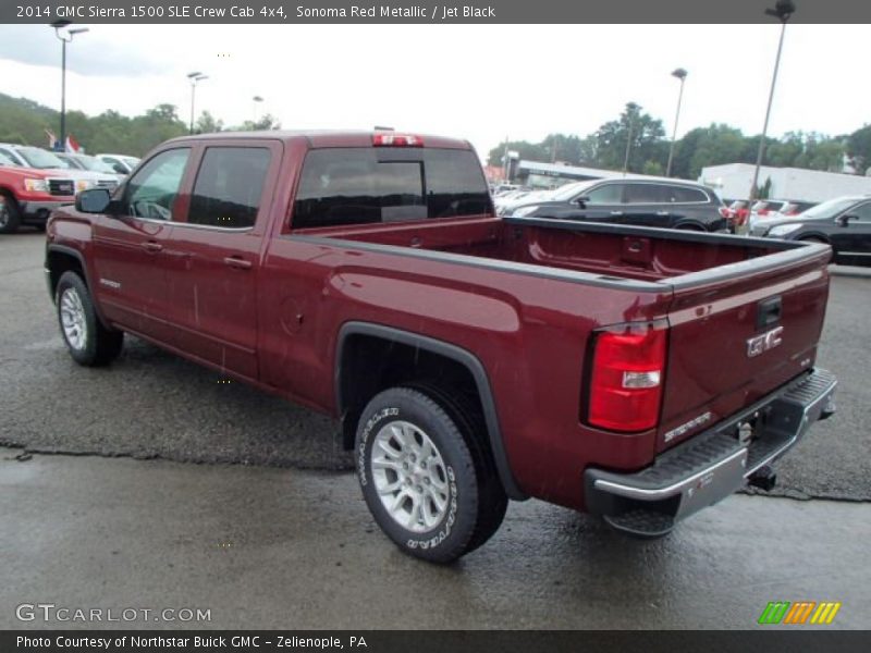 Sonoma Red Metallic / Jet Black 2014 GMC Sierra 1500 SLE Crew Cab 4x4