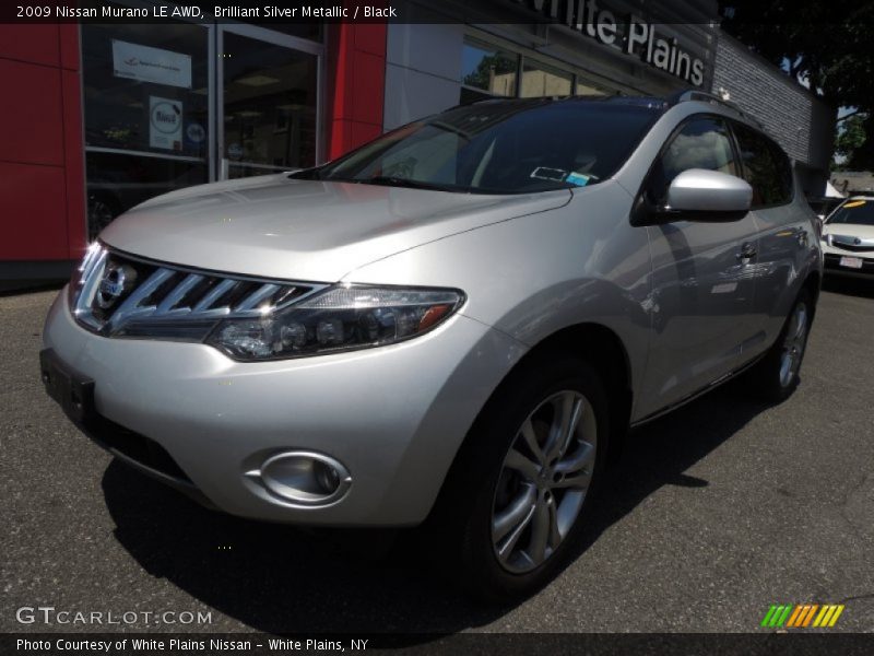 Brilliant Silver Metallic / Black 2009 Nissan Murano LE AWD