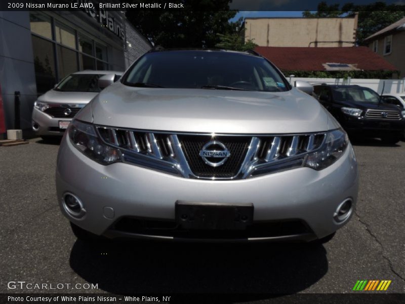 Brilliant Silver Metallic / Black 2009 Nissan Murano LE AWD