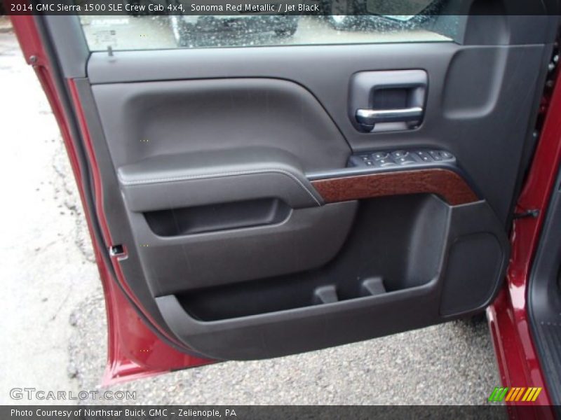 Sonoma Red Metallic / Jet Black 2014 GMC Sierra 1500 SLE Crew Cab 4x4