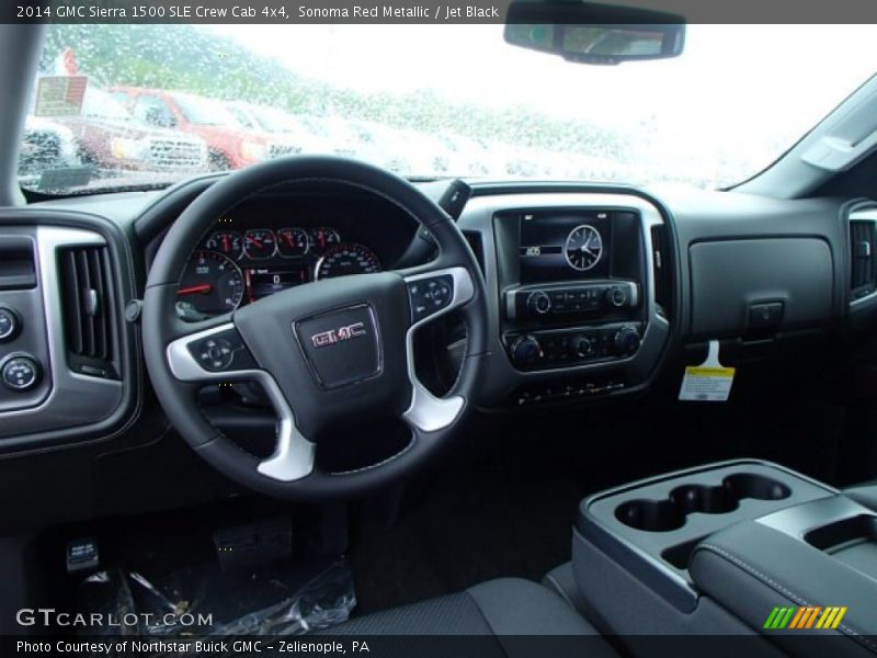 Sonoma Red Metallic / Jet Black 2014 GMC Sierra 1500 SLE Crew Cab 4x4