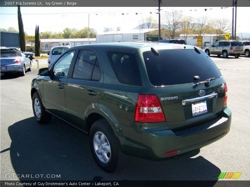 Ivy Green / Beige 2007 Kia Sorento LX