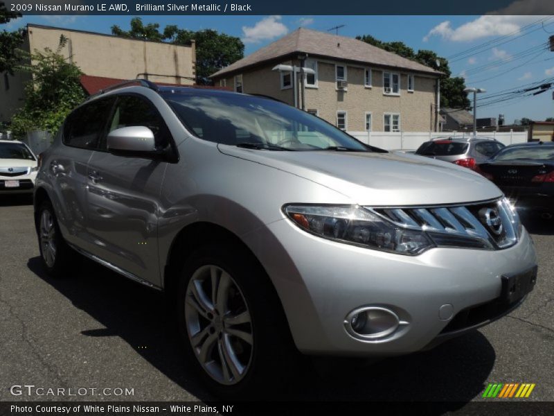 Brilliant Silver Metallic / Black 2009 Nissan Murano LE AWD