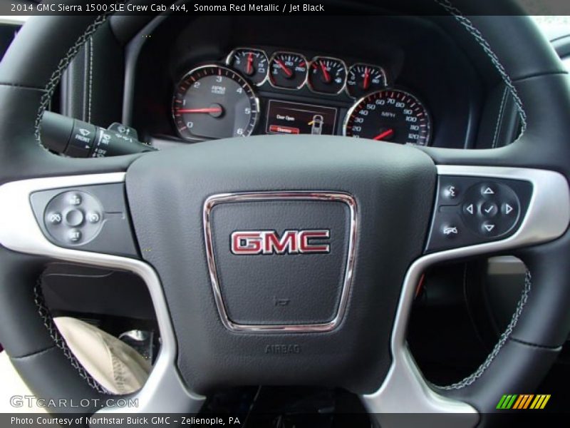 Sonoma Red Metallic / Jet Black 2014 GMC Sierra 1500 SLE Crew Cab 4x4
