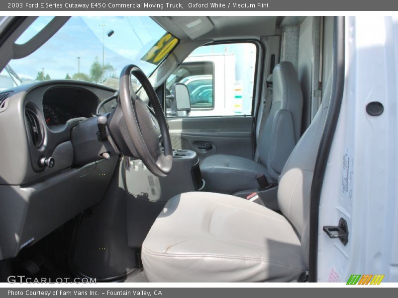 Oxford White / Medium Flint 2003 Ford E Series Cutaway E450 Commercial Moving Truck