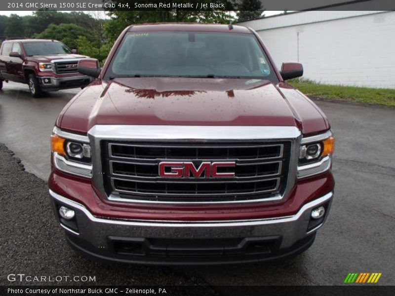 Sonoma Red Metallic / Jet Black 2014 GMC Sierra 1500 SLE Crew Cab 4x4